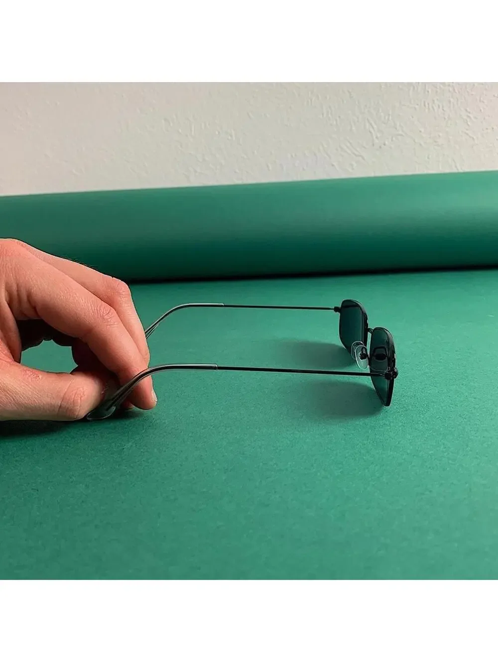 Y2k 90s 2000s vintage unique slim style black sunglasses. Glasses are unisex.